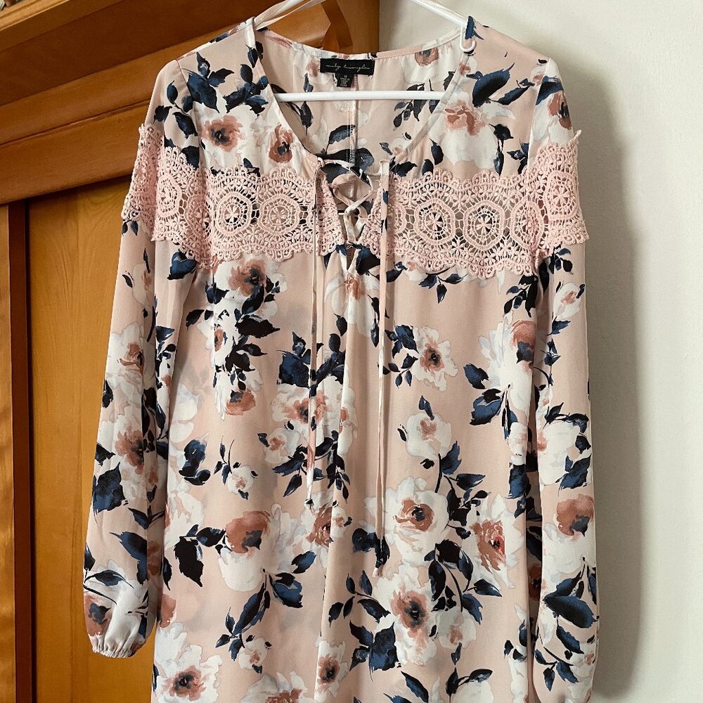 city triangles Floral Long Sleeve Midi Dress - Picture 1 of 3
